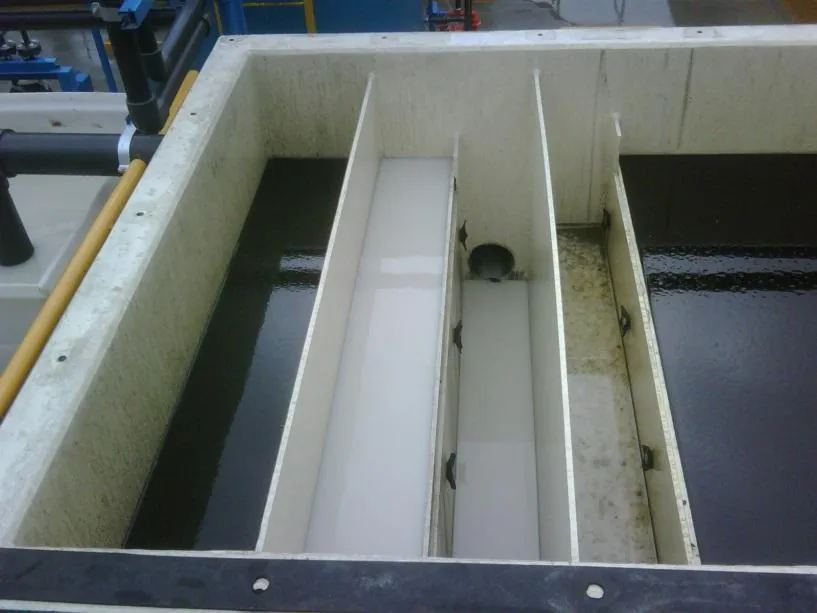 Diagrama técnico del separador de agua y aceite