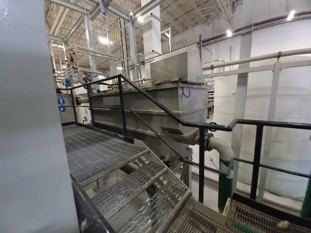 Detalle de una instalación industrial del separador
